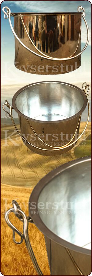 Zylindrischer römischer Kessel ohne Deckel (Messing)
