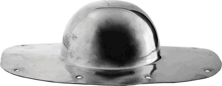 Ovaler Römischer Schildbuckel "Umbo" aus Stahl 