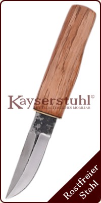 Rustikales Messer mit Holzgriff und Scheide 