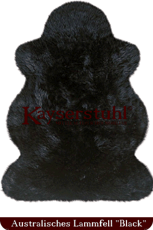 Australisches Lammfell "Black" 100 cm