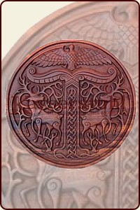 Irminsul (Weltenbaum) in Scheibenform