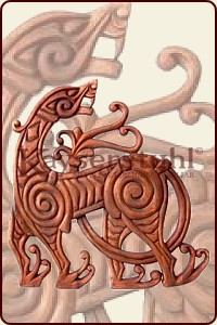 Großer Drache im Wikinger-Stil