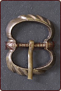 Mittelalterliche Messingschnalle Typ IX