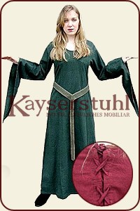 Kleid "Guinever", naturfarben oder gr&uuml;n