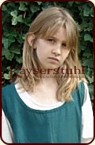 Mittelalterliches Kinder-&Uuml;berkleid "Isidora" in gr&uuml;n