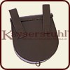 Rückseite der Gürteltasche mit Holzknopf