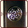 Zierniete des wikingerzeitlichen Langgürtels (4,0 cm), schwarz