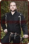 Sp&auml;tmittelalterliches Wams II in schwarz