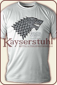 T-Shirt "Stark - Winter Is Coming" (Weiß) 
