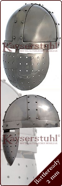 Spangenhelm mit Gesichtsmaske