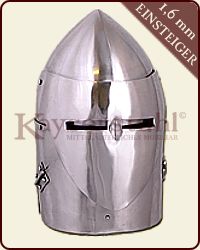 Topfhelm mit Klappvisier