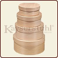 Spanschachtel mit Deckel, rund