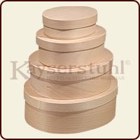 Spanschachtel mit Deckel, oval
