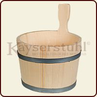 Holzbottich, trichterförmig mit einem Griff