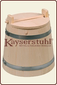 Holzbottich (Gurkentopf) mit Deckel