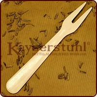 Kleine Gabel zweizinkig Knochen
