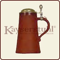 Bierhumpen mit Zinndeckel