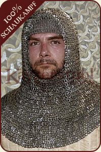 Kettenhaube, Flachring Keilniete gem., ID:9
