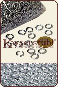 Lose Kettenringe (1 kg) verzinkt, ID: 8mm