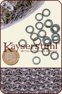 Stanzringe flach (1 kg) unbehandelt, ID: 8mm