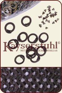Flachringe Keilnieten (1 kg) unbeh., ID: 8mm