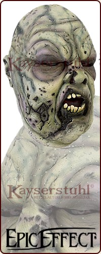 Graugrüne Zombiemaske (LARP)