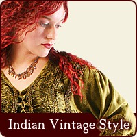 Kleidung im indischen Vintage-Look