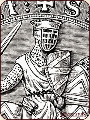 Siegel von Robert FitzWalter, einem der Führer der Rebellion gegen König Johann Ohneland, die zum Abschluss der Magna Carta und zum Ersten Krieg der Barone führte