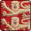 Wappenstickerei auf dem Waffenrock 'King John'