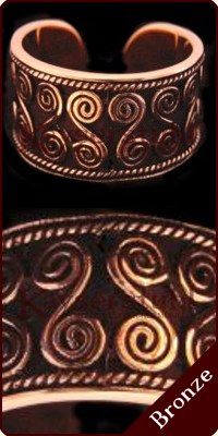 Ring "Doppelspirale" (Bronze)