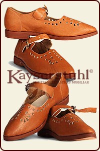 Renaissance-Damenschuhe Typ I (braun)