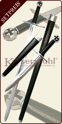 Schwert und Dolch "Kreuzritter" im Set