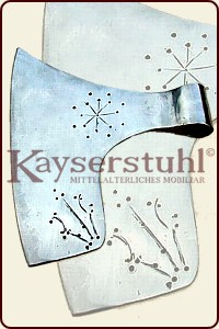 Graviertes Breitaxtblatt