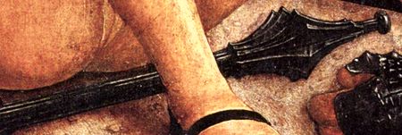 Schlafender Grabwächter mit Streitkolben und Schwert (Bernhard Striegel, um 1520/21)