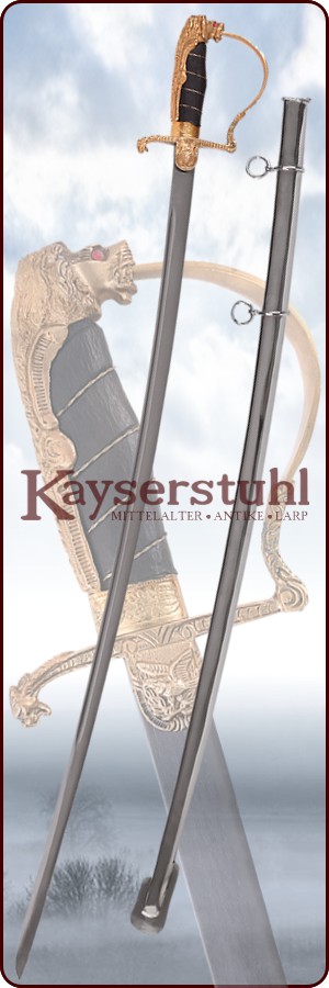 Deutscher Löwenkopf-Paradesäbel inkl. Scheide