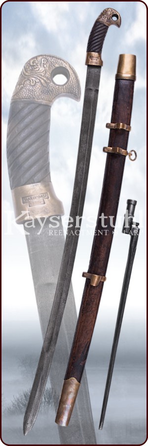 Russischer Säbel "Schaschka" inkl. Scheide & Bajonett