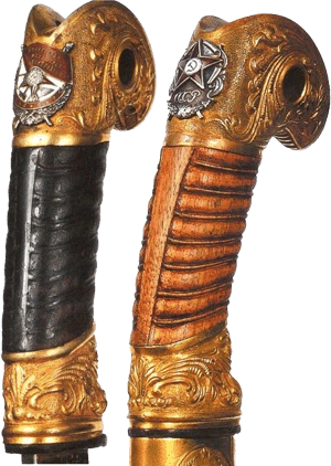 Griffe historischer russischer Shashkas