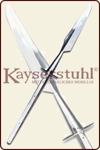 Glefe (Fauchard) mit Handschutz