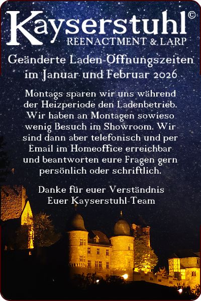 Öffnungszeiten im Januar & Februar