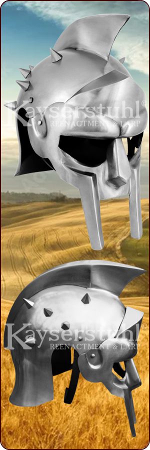 Gladiatoren-Dekohelm 'Maximus' (mit Dornen)