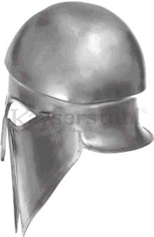 Korintherhelm "Denda" aus verzinntem Stahl