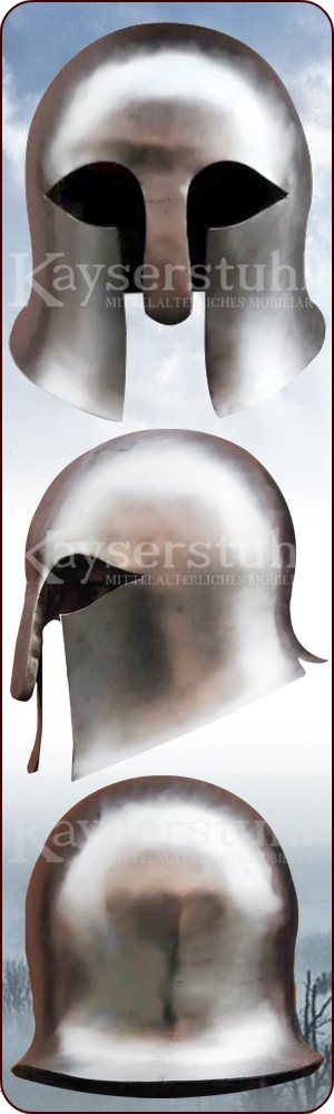 Früher Korintherhelm aus verzinntem Stahl