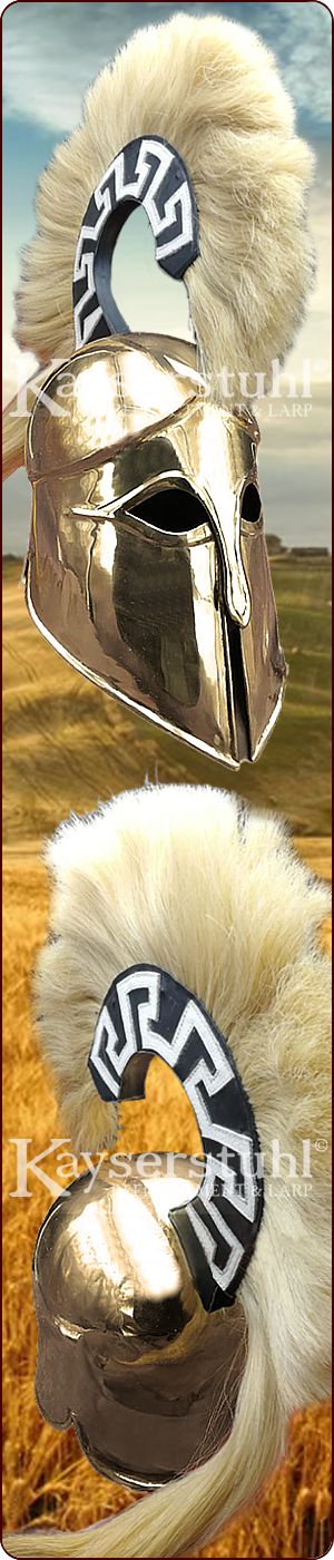 Korintherhelm mit ausgestelltem Helmbusch