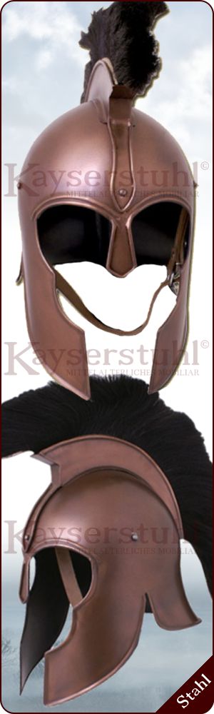 Trojanischer Helm mit Helmbusch