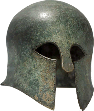 Italo-Korinther Helm, archaischer Typus, Mitte 6. Jh. v. Chr.