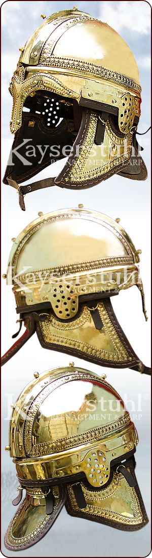 Spätrömischer Kammhelm "Typ Koblenz" (Messing)