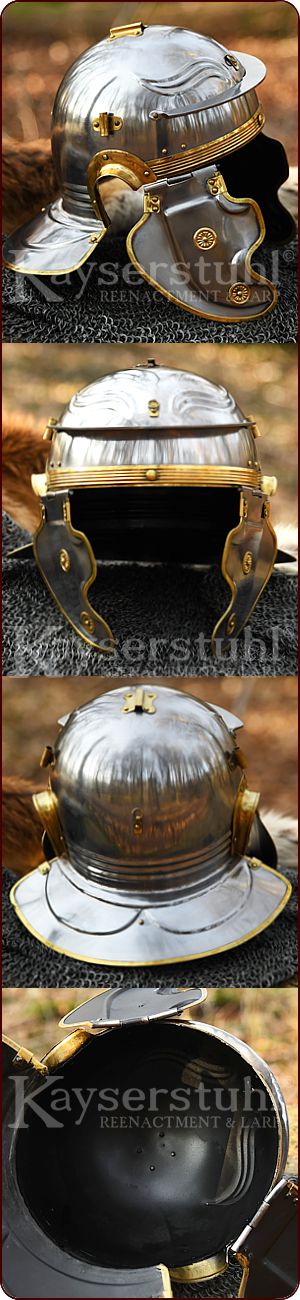 Römischer Legionärshelm Imperial Gallic 'F' (Besançon)