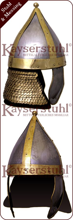 Römischer Spangenhelm mit Schuppenbrünne