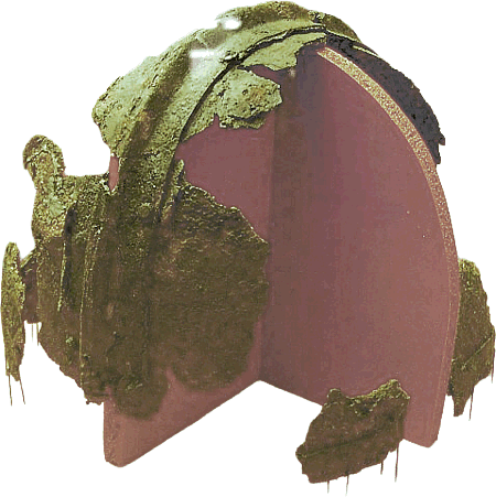 Spätrömischer Kammhelm "Typ Koblenz" (Messing)