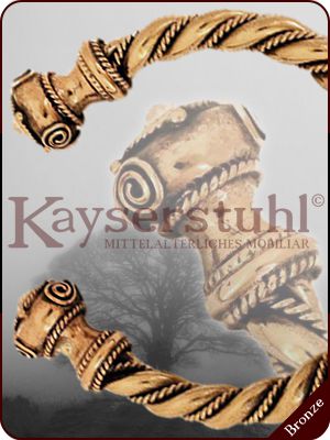 Massiver keltischer Armreif "Torques-Style" (Bronze)